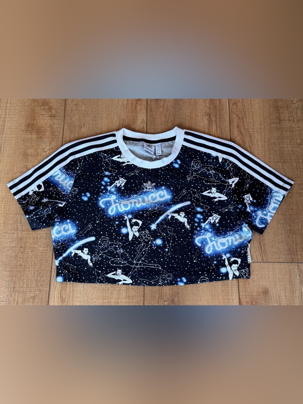 Adidas Originals x Fiorucci Galaxy Crop Top XL Rare Collab New